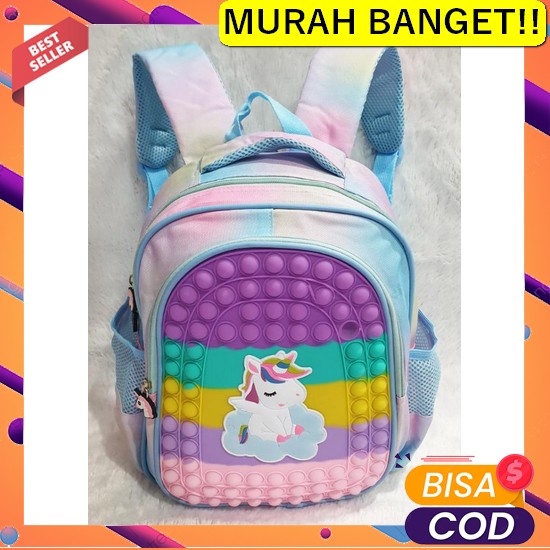 Tas Ransel Anak Perempuan Sekolah Sd Fashion Anak O*Iginal Import Yl85 Backpack Pop It Tas Ransel An