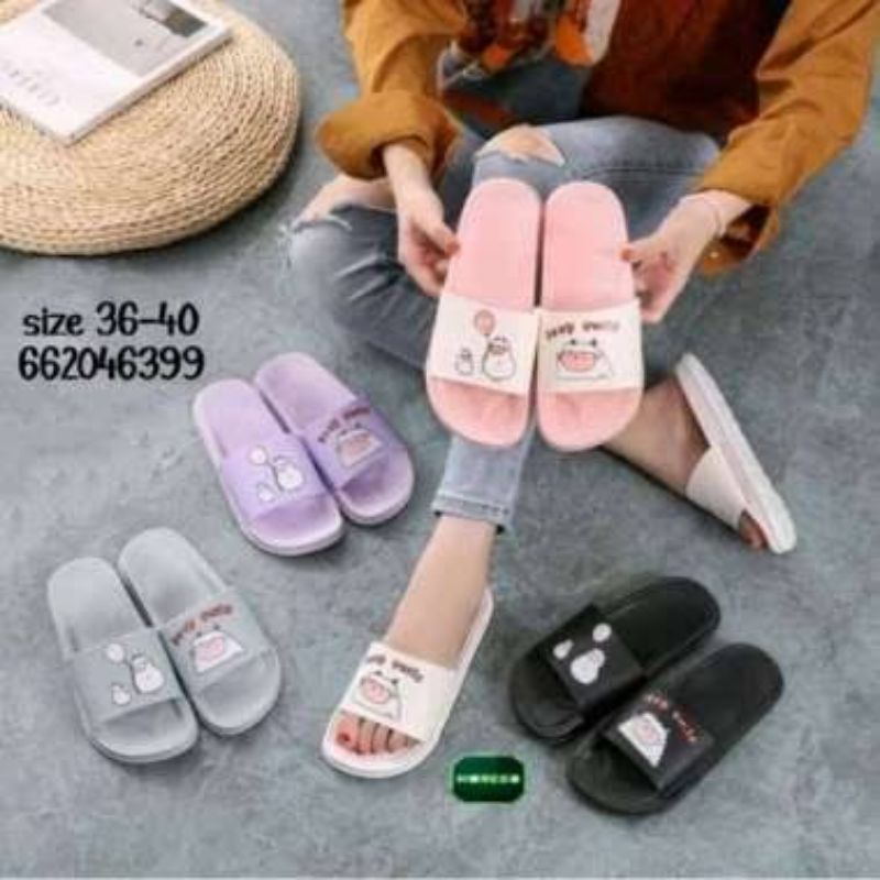 Sandal Selop Wanita (Morego) Keep Smile / Sandal Selop Wanita