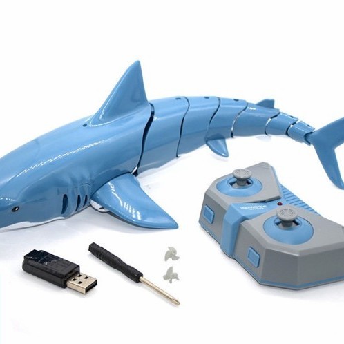 Mainan Remote Control Ikan Hiu | RC Shark Remot Kontrol