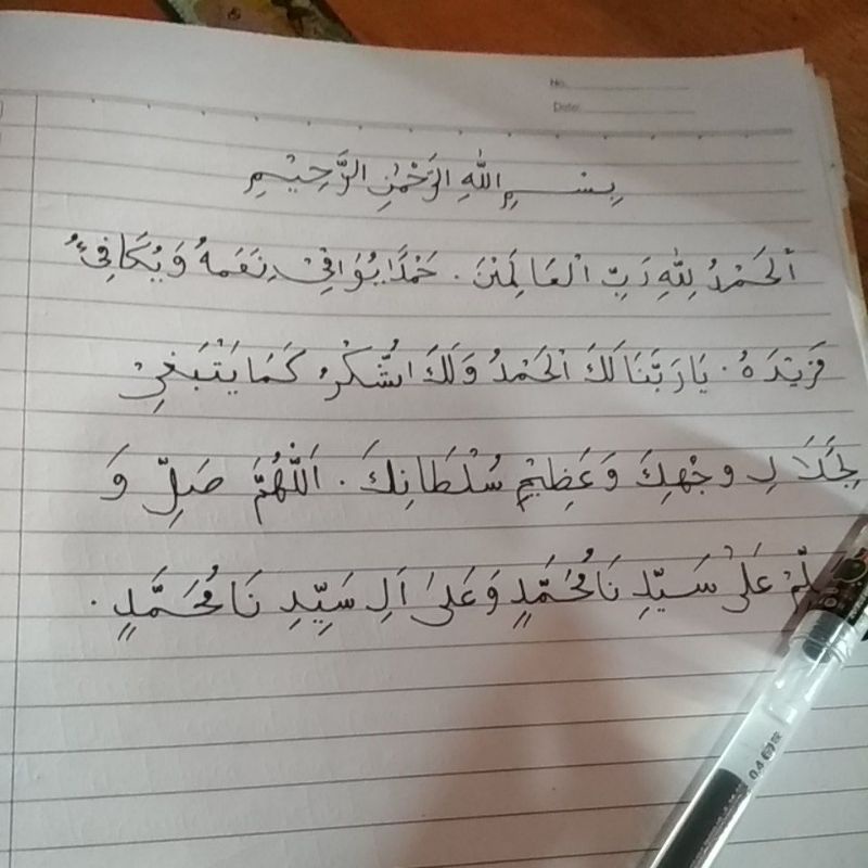 jasa tulis tangan (tulisan arab)