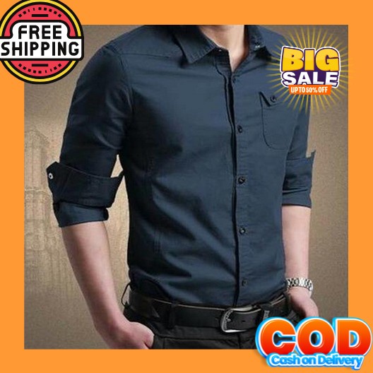 Kemeja Pria Slimfit Premium Baju Kerja Keren Pakaian Distro Termurah Baju Kemeja Pria Terbaru Bahan 