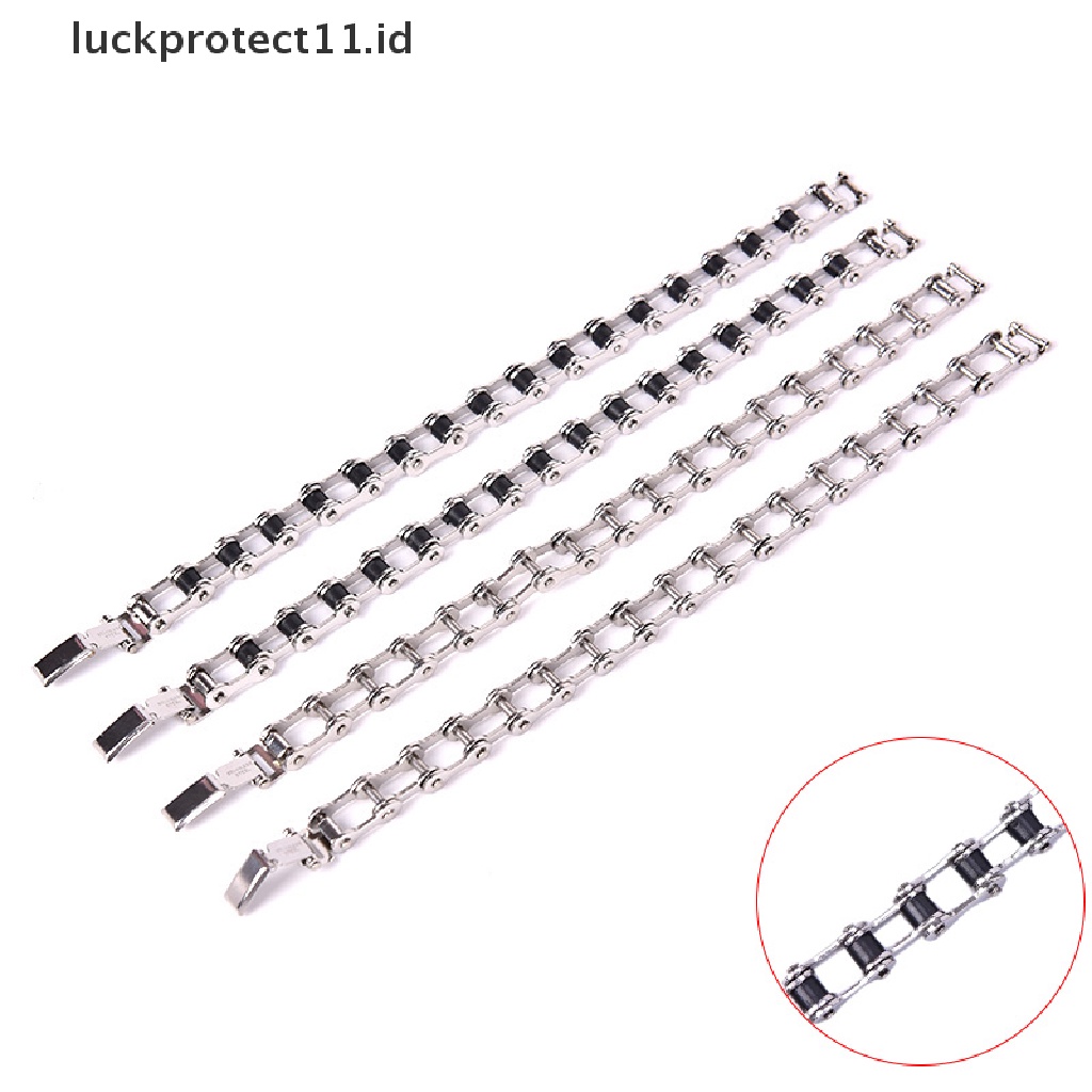 Gelang Rantai Sepeda Motor Bahan Stainless Steel Untuk Pria