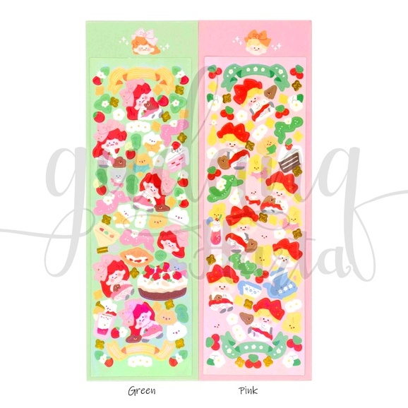 Stiker Ribbon Girl Sticker Motif Bunga Pita Cewek DIY Scrapbook GH 303473