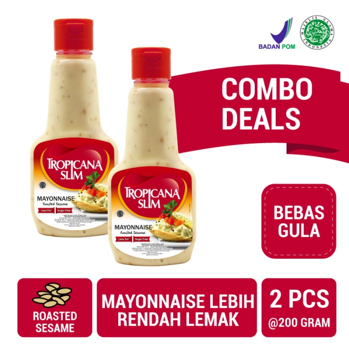 

READY Twin Pack: Tropicana Slim Mayonnaise Roasted Sesame 200gr