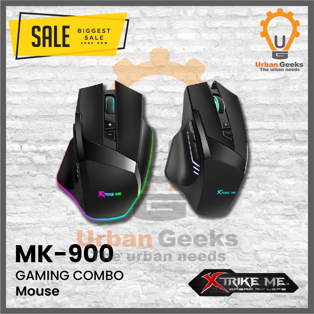 Gaming Keyboard Set Xtrike Me MK900 Paket Murah 3 in 1 Keyboard Mouse Pad