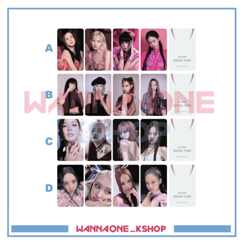 photocard Benefit Blackpink Born pink jennie lisa rose jisoo