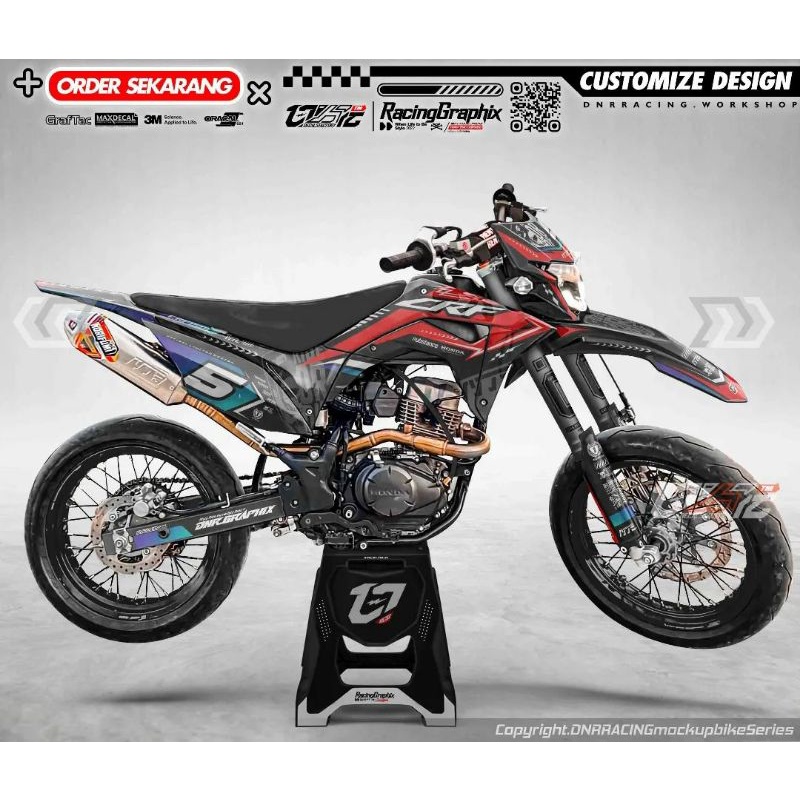 Decal CRF, KLX BF, DTX, Gordon Custom Design Supermoto