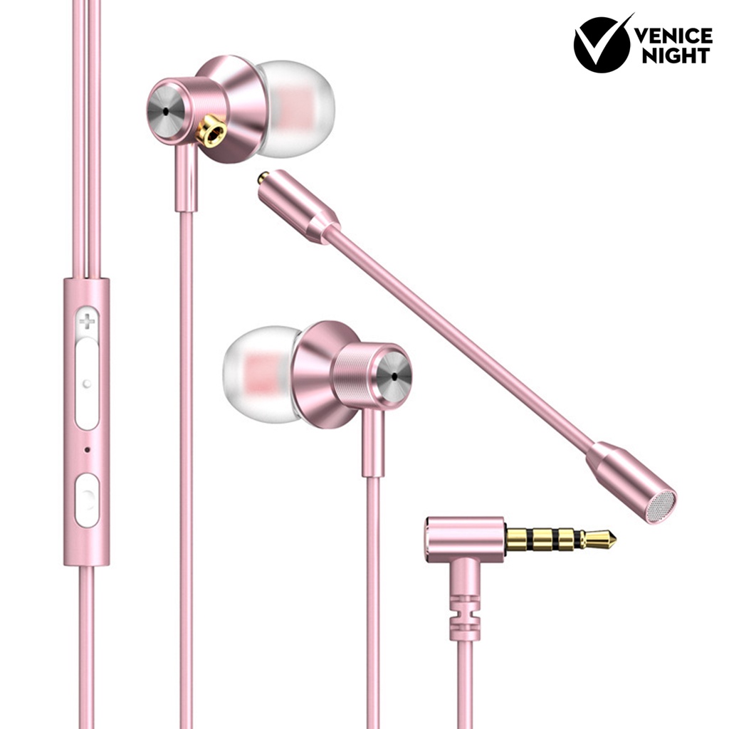 (VNEP) (Berkabel) Universal 3.5mm In-ear Stereo Gaming Music Sport Earphone dengan Mikrofon