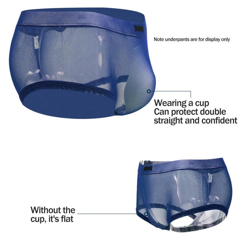 2pcs Bantalan Cup Celana Dalam Pria Bulge Pad Pria Bulge Man Men Pria Cup Pad Enchancer Busa Celana Dalam
