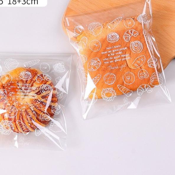 

Plastik OPP Roti Manis Motif Tebal Kue Plastik Donat 15x18+lem 100pcs - Panda
