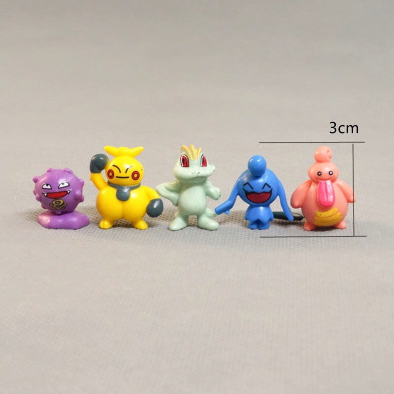 24 Pcs / Set TAKARA TOMY Action Figures Anime Pokemon No Repeats Charizard Squirtle Pikachu Isi 48Pcs Untuk Koleksi Anak