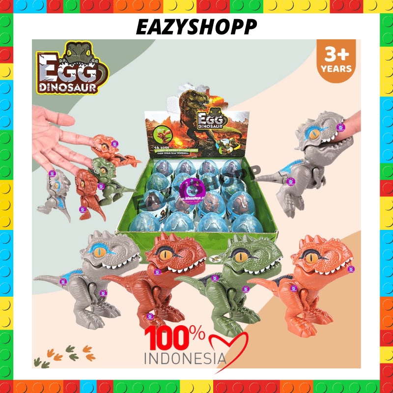 Kado Mainan Telur Dinosaurus Dino Anak Anak Laki2 Laki Laki Cowok Egg Raptor Bertelur Hadiah Ulang T