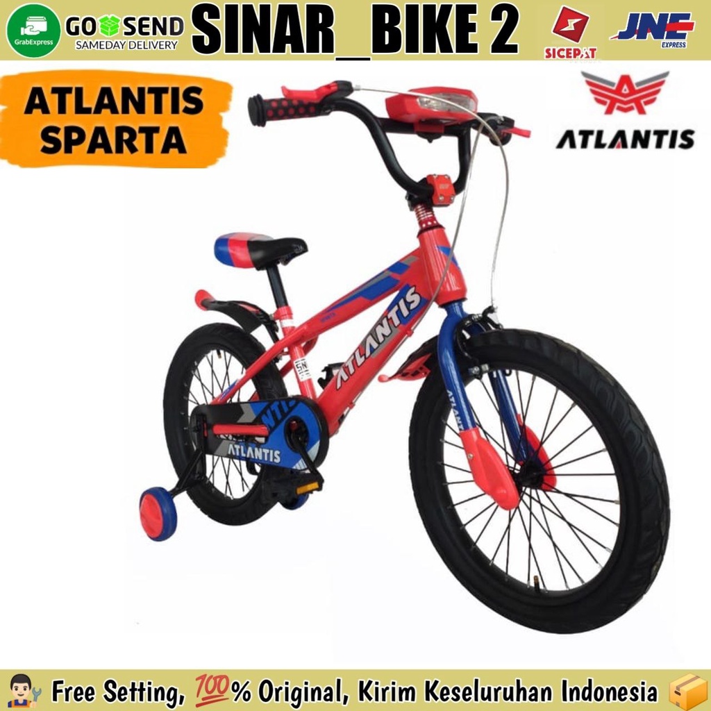 Sepeda Anak Laki BMX ATLANTIS SPARTA Ban Jumbo 12 16 &amp; 18 Inch