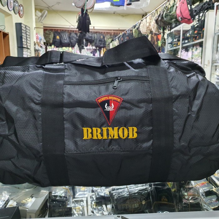 Tas Guling BRIMOB Hitam Tas Duffel besarTas baju ukuran besar