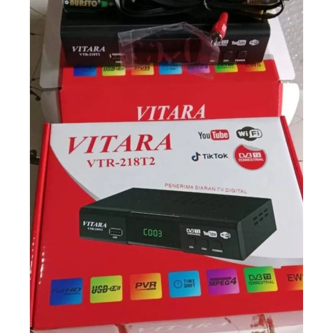 STB / SET TOP BOX VITARA ORIGINAL T2 DTV dan YouTube. SIARAN TV DIGITAL