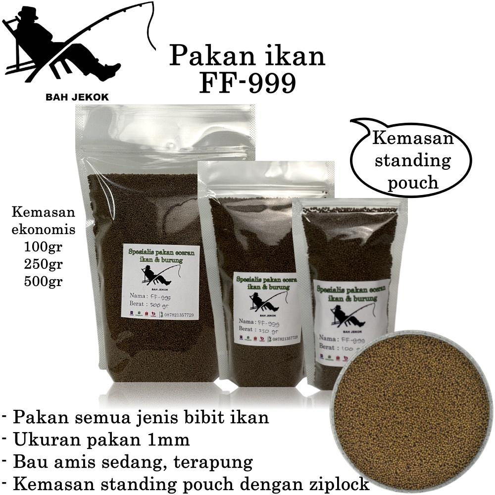 Pelet FF-999 Pakan Ikan Lele Mas Nila Gabus dll di kolam & Akuarium SP