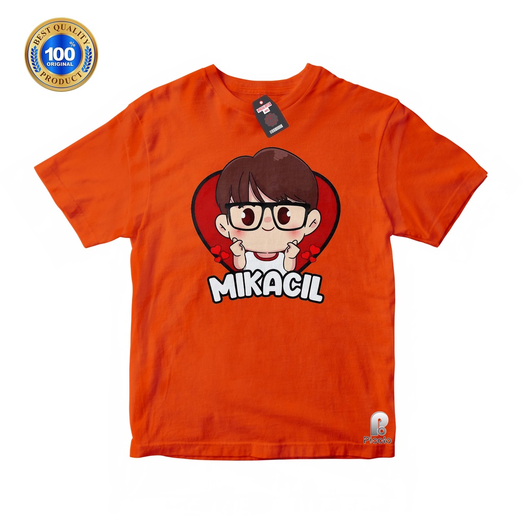 KAOS ANAK MIKACIL YOUTUBER GAME BAHAN COTTUN 2-10 Tahun UNISEX