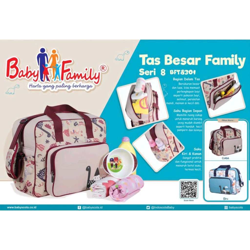 NEW BABY FAMILY TAS BAYI BESAR/ DIAPERS BAG BFT8301