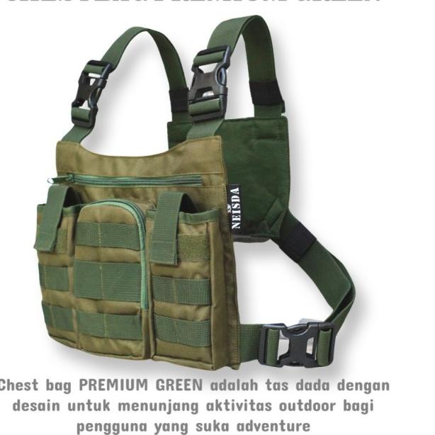Tas dada chest bag chest rig premium - Hitam