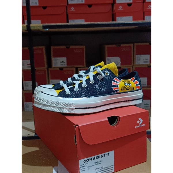 Converse Chuck 70s OX Amarillo Mandarin Original Resmi Map