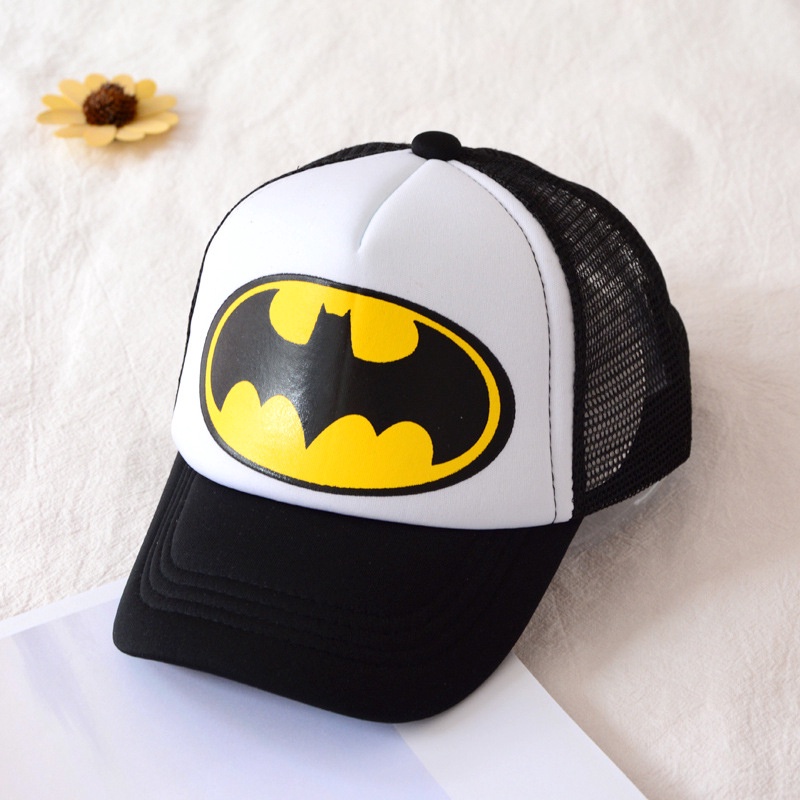 Topi baseball adjustable Motif Batman Untuk Anak Laki-Laki / Perempuan