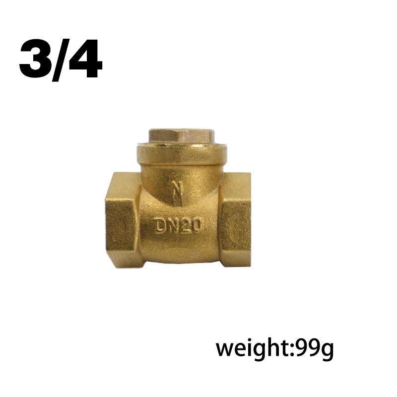 【3/4 Inch】Klep Tabok/Kuningan Check Valve/Full Tembaga Klep Tabok/Swing Check Valve