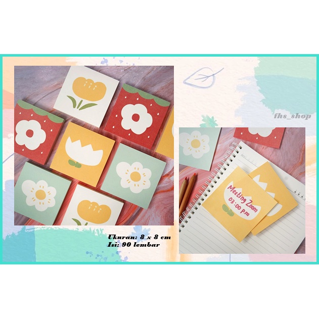 

Memo Pad Memo Alat Tulis Memo Pad Aesthetic Memo Pad Lucu Flower For You Square Memopad