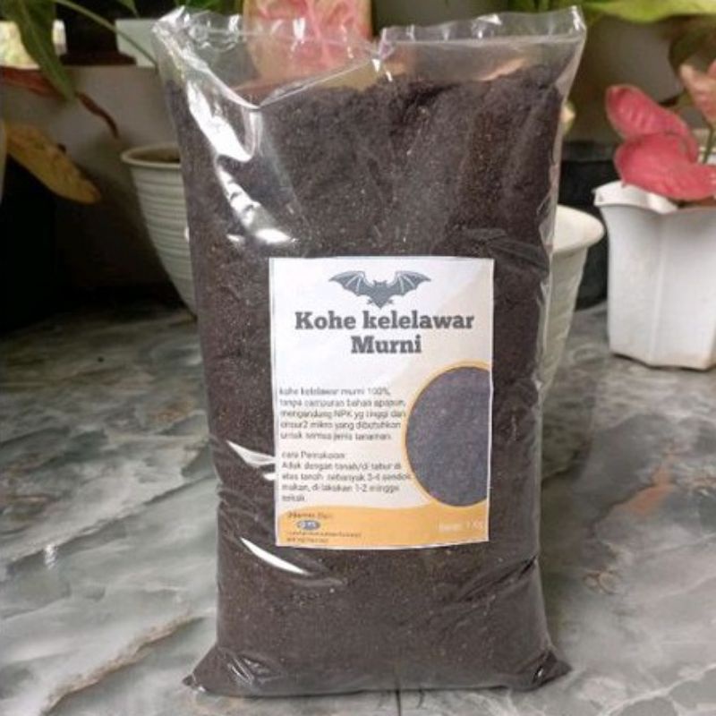 Pupuk Guano Organik Kohe kelelawar Murni 1 kg