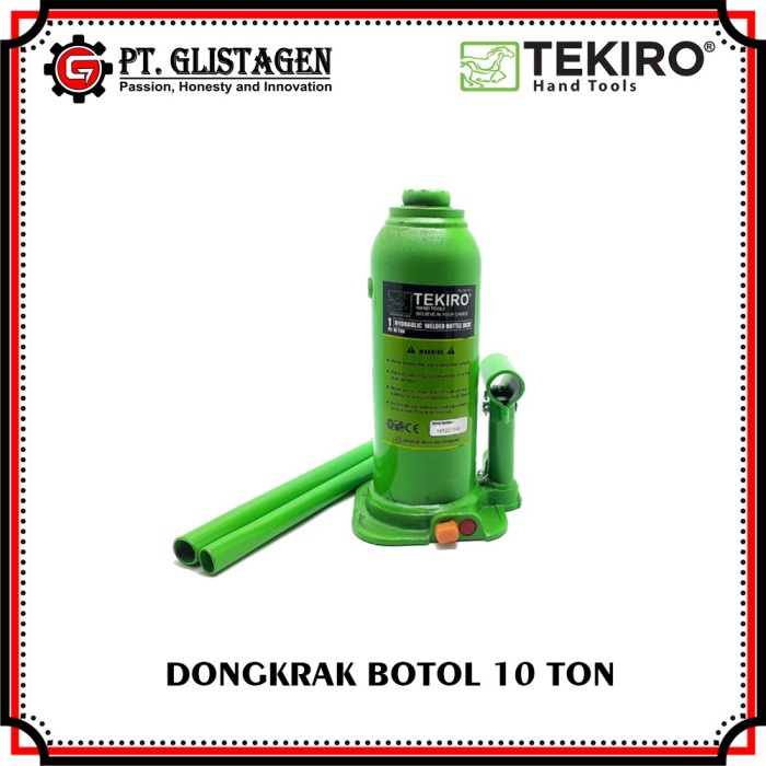 Dongkrak Dongkrak Botol 10 Ton Tekiro Hydraulic Bottle Jack Dongkrak Mobil 10T