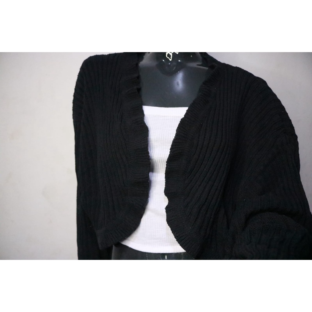 Kardigan rajut wanita/Kardigan crop/Kardigan wanita Nazwaadinda Lace Cardigan Bolero Knit