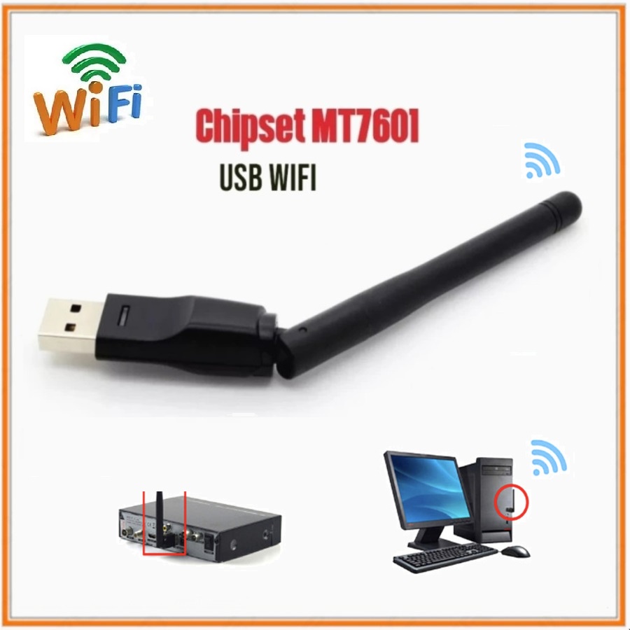 USB Wifi Dongle MT7601 Adaptor Antena Wifi PC, Laptop, Set Top Box dll