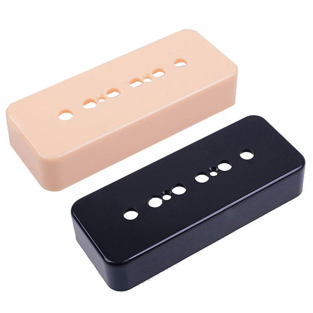 Chookyy 3pcs Soapbar Pickup Cover P90 50mm 52mm Tiang Silver Cream Bagian Gitar Elektrik