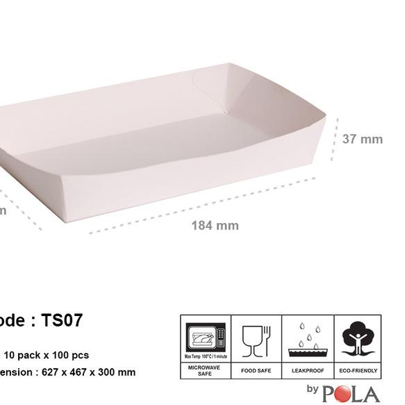 

paper tray murah/ piring kertas murah LARGE ( TS07 ) 100 pcs
