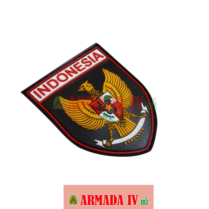 Patch Rubber Velcro GARUDA Indonesia Perisai
