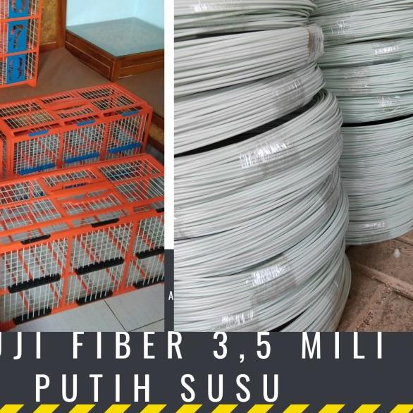 Jeruji fiber 3,5 Mili Putih susu untuk Kandang burung Merpati dll.