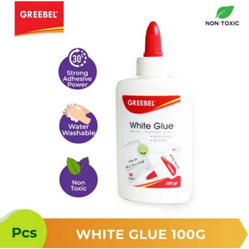 

White Glue Greebel 100gr / Lem Putih Greebel