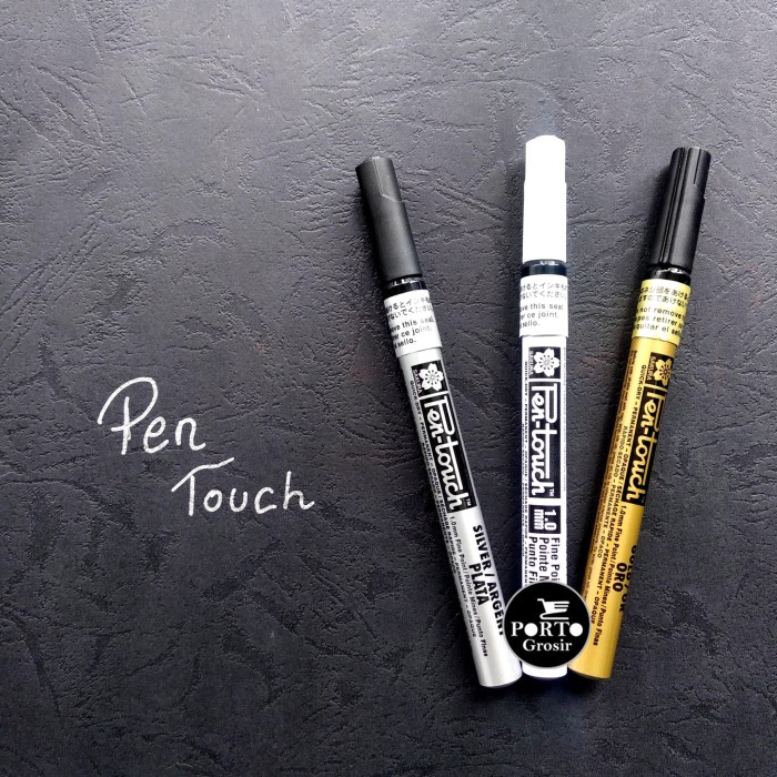 

Sakura Pen Touch Paint Marker Fine Point Set 3 color Mettalic Metalik
