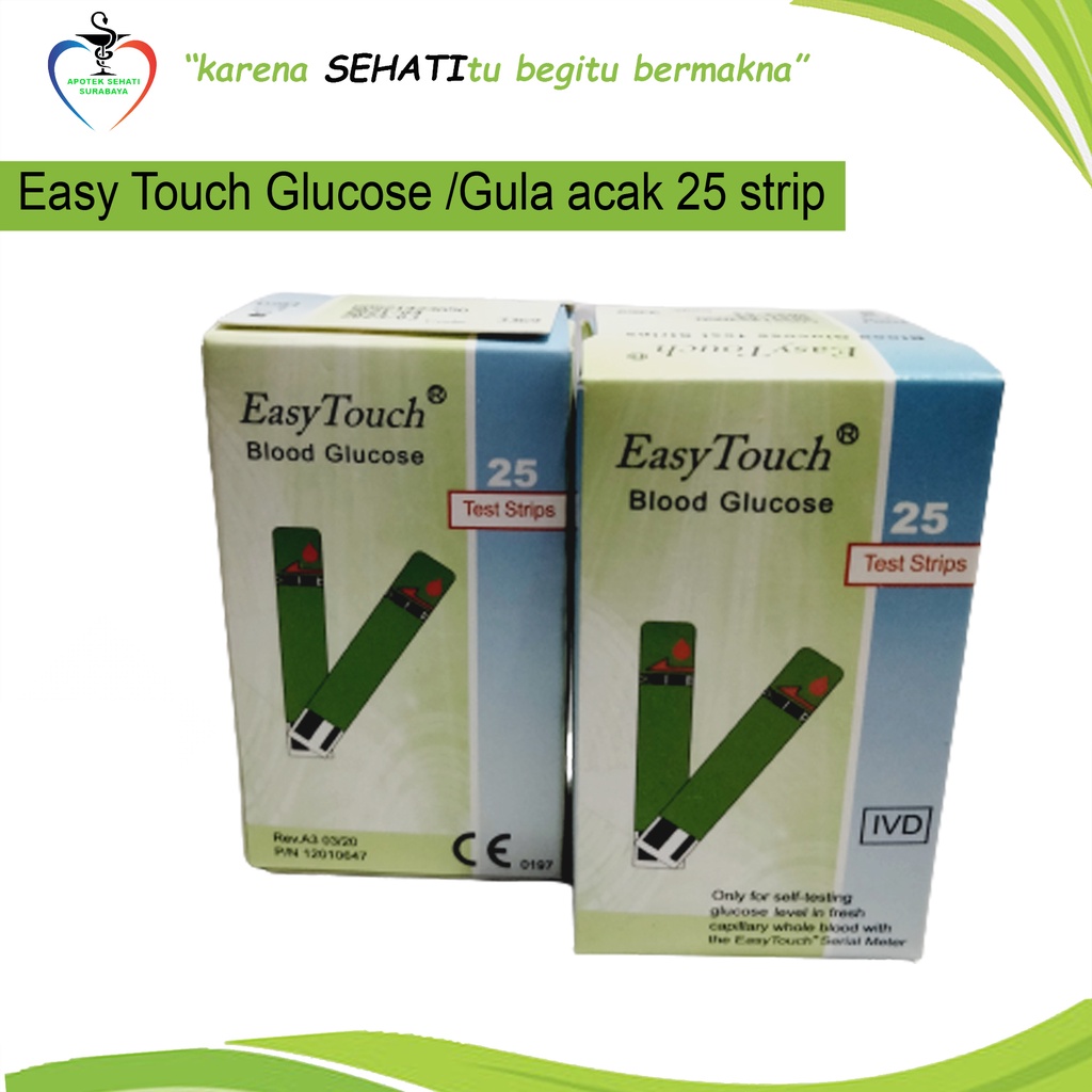 STRIP EASY TOUCH URIC ACID STRIP ASAM URAT BOX ISI 25 PCS