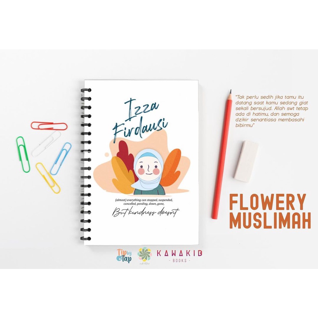 

Notebook A5 Hardcover Muslim/Muslimah Series | Isi 85 Lembar | Notebook Custom Hardcover | Notebook Custom Nama | Notebook Custom