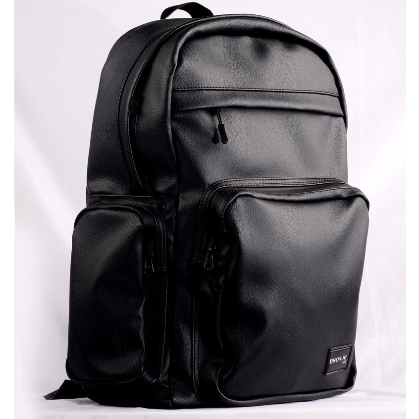 DHON.ID Tas Ransel hitam Pria wanita Waterproof anti air  unisex backpack laptop punggung