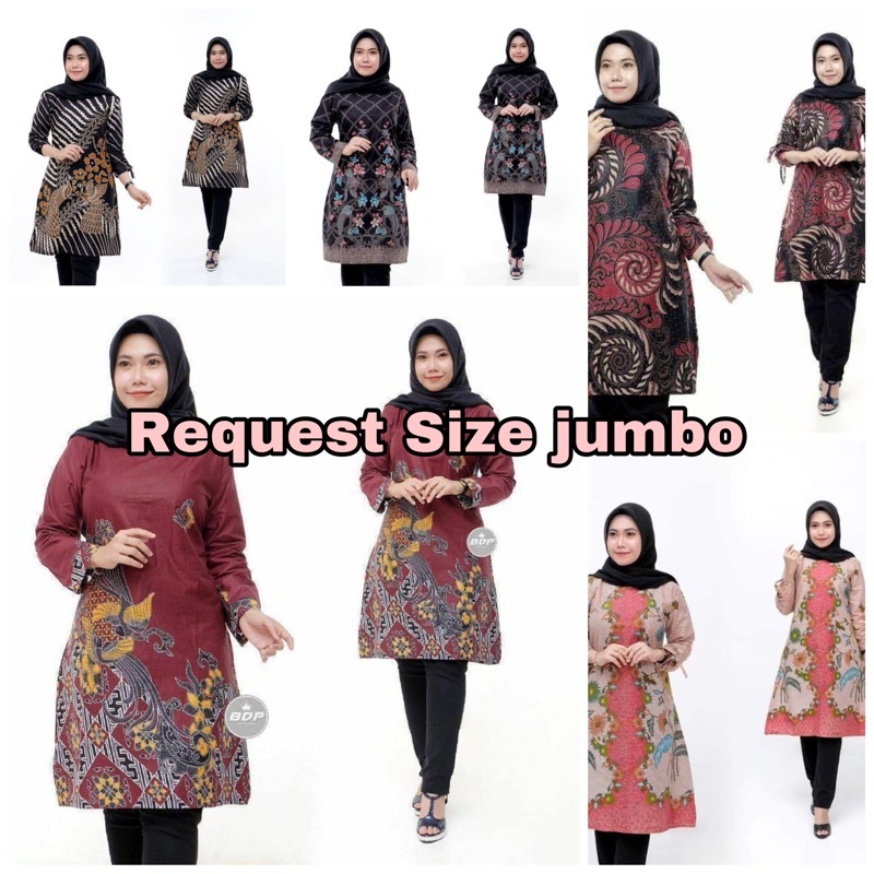tunik batik request size Ld 120 Ld 130 Plus