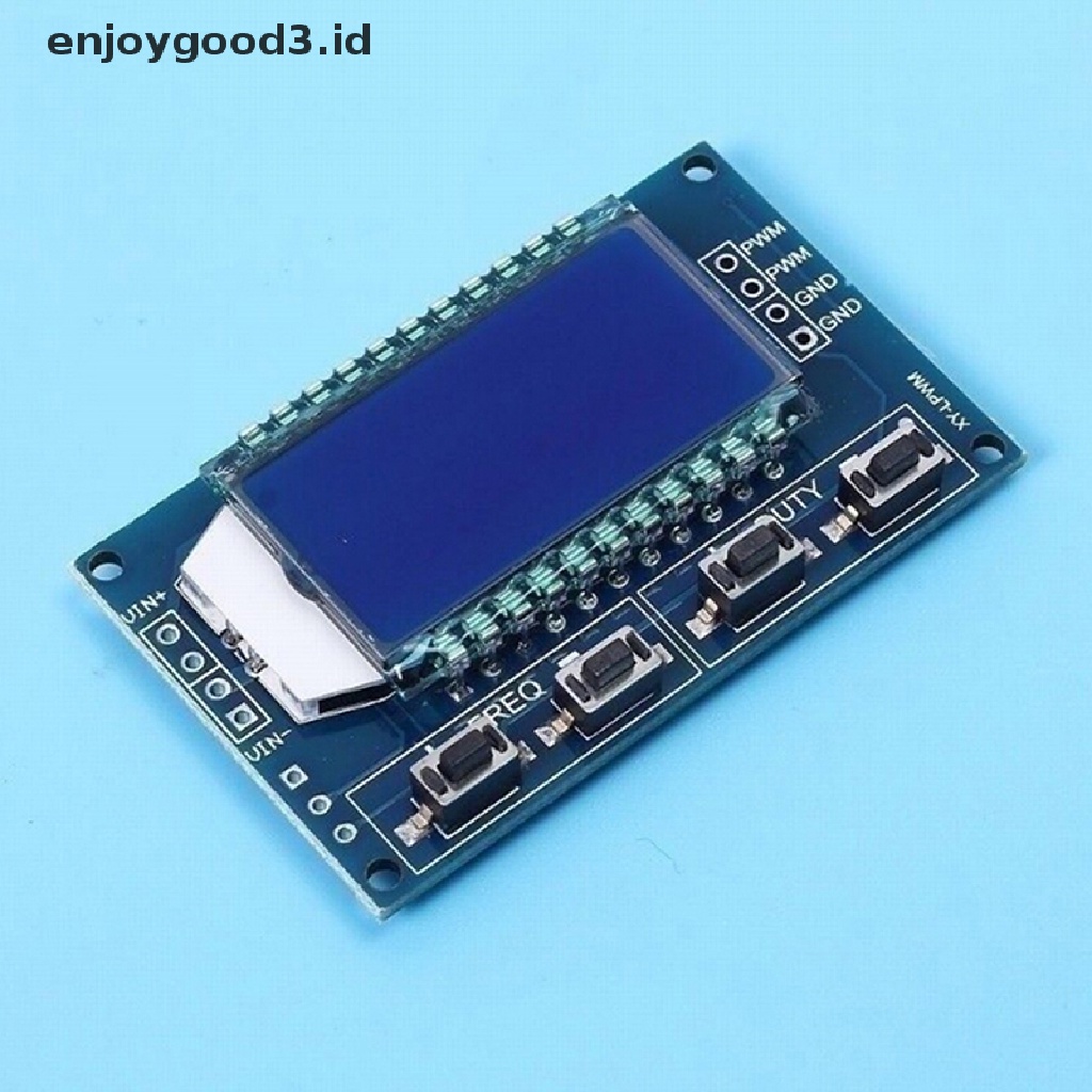 Modul generator Sinyal Frekuensi pulse PWM lcd 3.3V-30V Dapat Disesuaikan