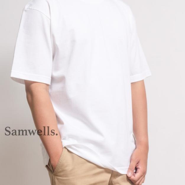 KAOS/T-SHIRT POLOS OVERSIZED/OVERSIZE PREMIUM - Putih, S