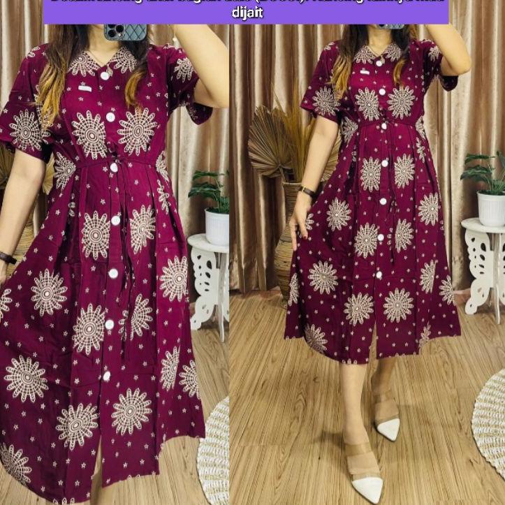 TERLARIS Daster Andin / Daster Andin Good Quality / Daster Andin Motif / Daster Andin Kancing Aktif 