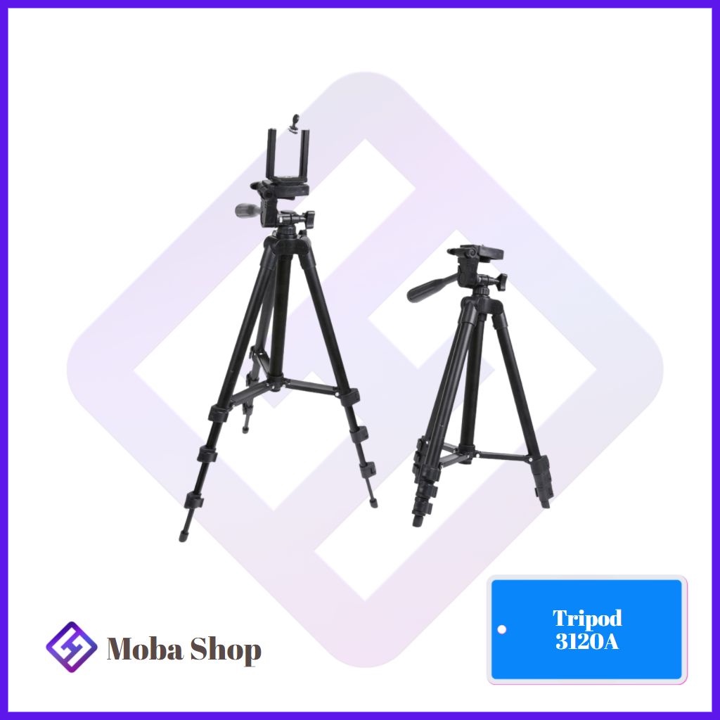 3120A Tripod Wholesale 3 In 1 Aluminum Light Weight Camera Tripod (1Meter)