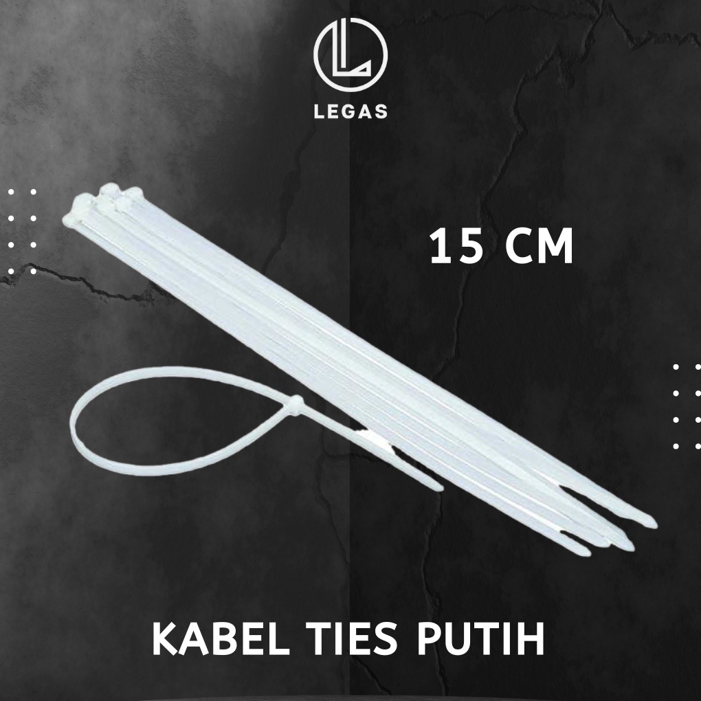 

kabel ties 15cm Putih 150mm kabel tis 15 cm isi 100