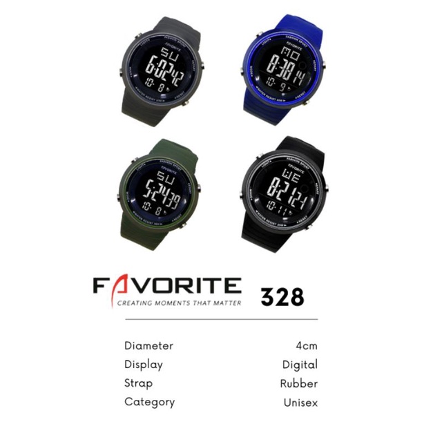 Jam Tangan Pria FAVORITE 328 Anti Air