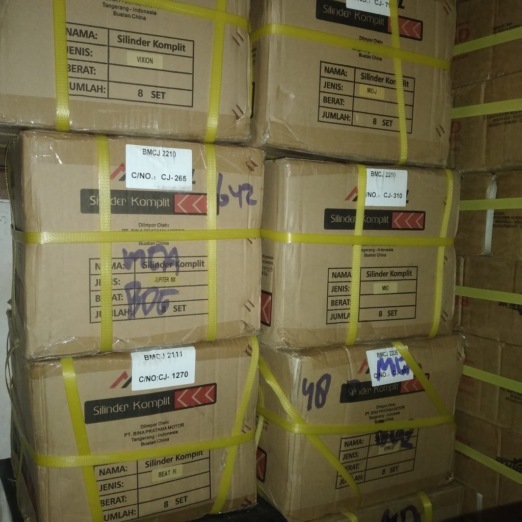 BLOK SEHER ASSY + PISTON MIO MIO M3,FINO 125, SOUL GT 125 MLKUNL