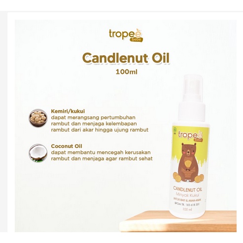 Tropee Bebe - Minyak Kemiri Shampo Kemiri Lotion Rambut 100ml 250ml &amp; Telon lotion 70ml