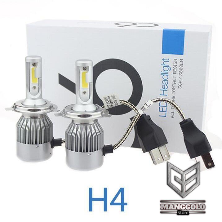 LED Lampu Mobil Headlight LED H4 2 PCS - C6